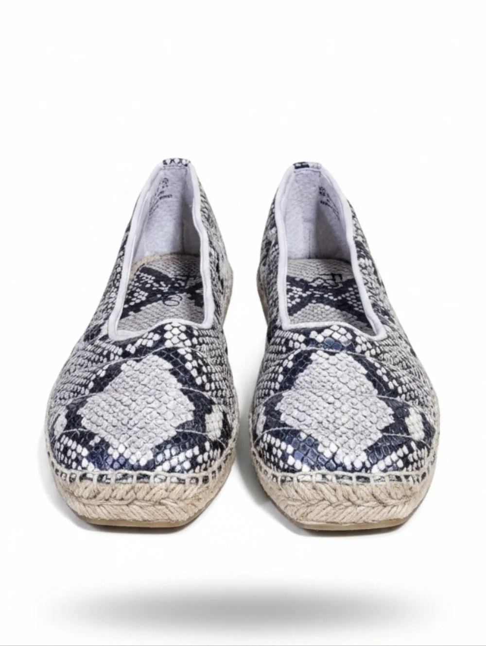 FRANCO SARTO | KIYA SNAKESKIN FAUX LEATHER QUILTED ESPADRILLES